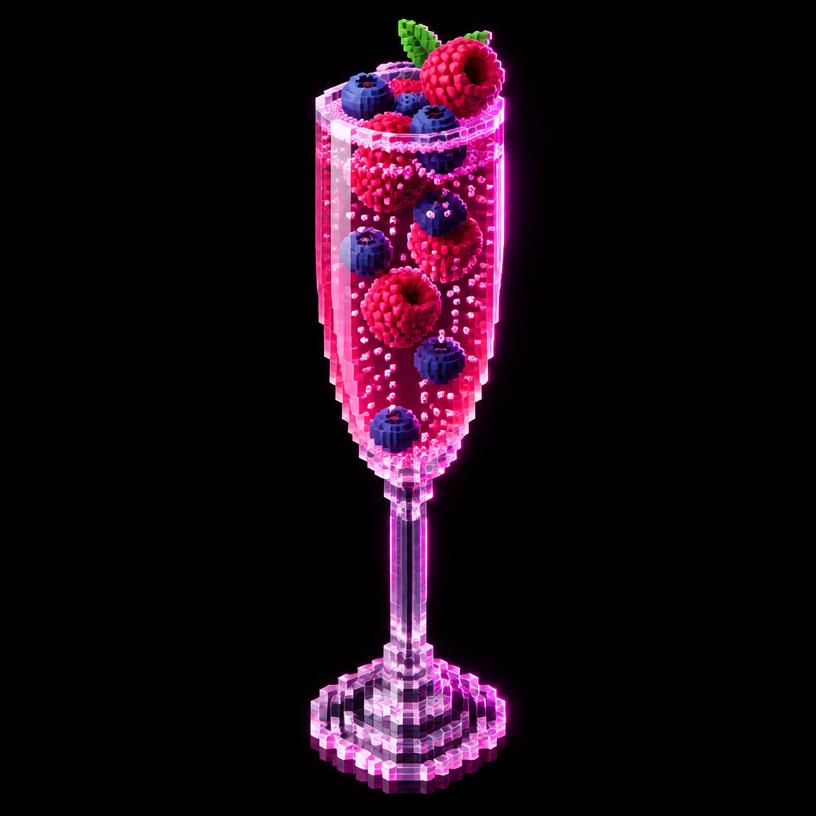 Illustration pixel art : Berry Bubbles