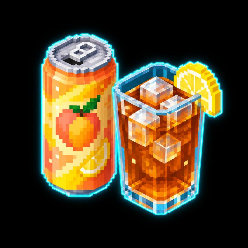 Illustration pixel art : Fuze Tea