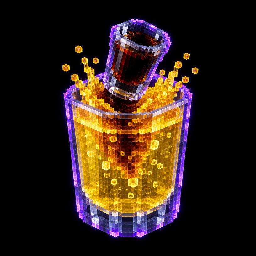 Illustration pixel art : Jäger Bomb