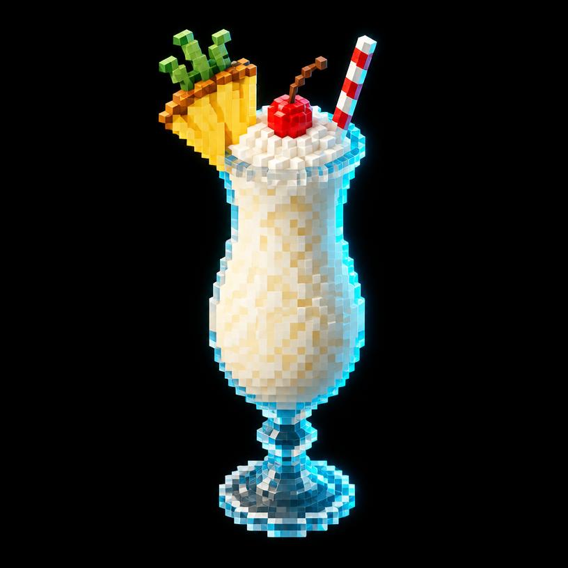 Illustration pixel art : Piña de Papa